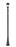3 Light Outdoor Post Mounted Fixture | 5016PHMR-519P-BK