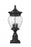 3 Light Outdoor Pier Mounted Fixture | 5016PHMR-533PM-BK