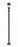 3 Light Outdoor Post Mounted Fixture | 5016PHMR-567P-BK