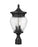 3 Light Outdoor Post Mount Fixture | 5016PHMR-BK