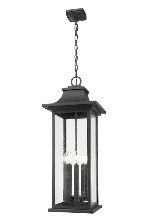 6 Light Outdoor Chain Mount Ceiling Fixture | 5017CHXL-BK