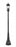 4 Light Outdoor Post Mounted Fixture | 5017PHBR-564P-BK