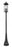 6 Light Outdoor Post Mounted Fixture | 5017PHXLR-564P-BK