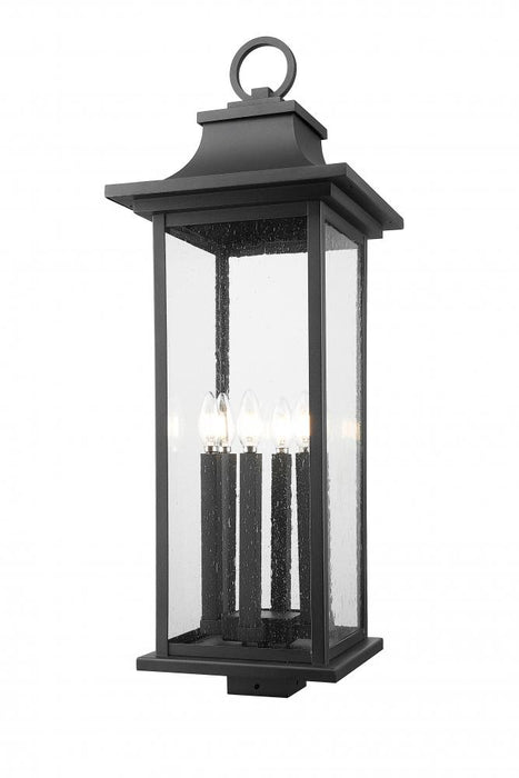 6 Light Outdoor Post Mount Fixture | 5017PHXLS-BK