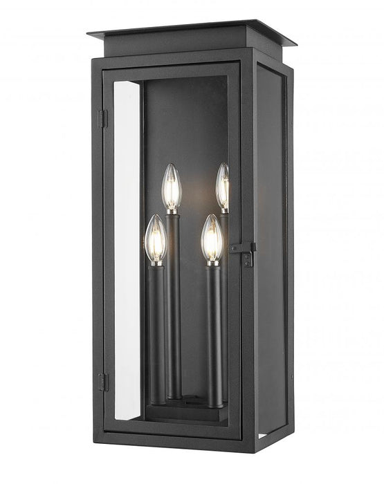 4 Light Outdoor Wall Light | 5018B-BK