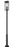 4 Light Outdoor Post Mounted Fixture | 5018PHBR-5010P-BK