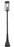 4 Light Outdoor Post Mounted Fixture | 5018PHBR-564P-BK