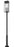 5 Light Outdoor Post Mounted Fixture | 5018PHXLR-5010P-BK