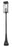 5 Light Outdoor Post Mounted Fixture | 5018PHXLR-564P-BK