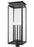 5 Light Outdoor Post Mount Fixture | 5018PHXLR-BK