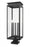 5 Light Outdoor Pier Mounted Fixture | 5018PHXLS-SQPM-BK