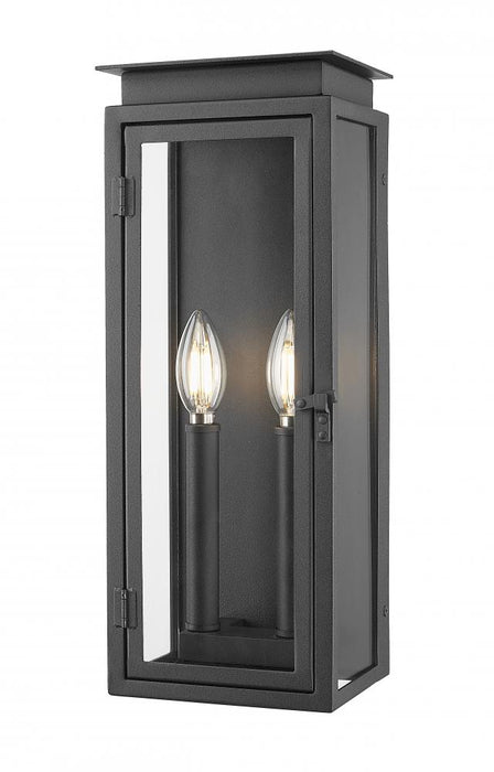 2 Light Outdoor Wall Light | 5018S-BK