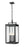 5 Light Outdoor Chain Mount Ceiling Fixture | 5019CHXL-BK