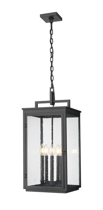 5 Light Outdoor Chain Mount Ceiling Fixture | 5019CHXL-BK
