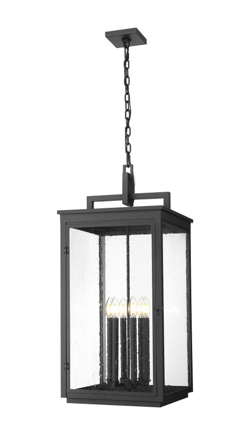 6 Light Outdoor Chain Mount Ceiling Fixture | 5019CHXXL-BK