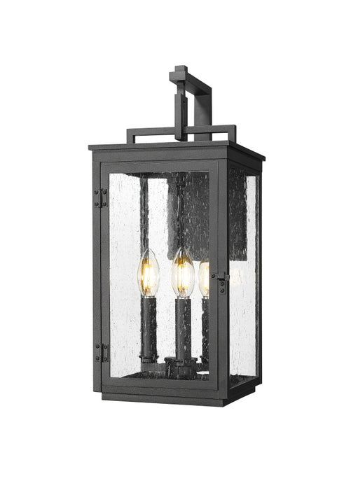 3 Light Outdoor Wall Light | 5019M-BK