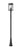 4 Light Outdoor Post Mounted Fixture | 5019PHBR-5011P-BK