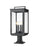 4 Light Outdoor Pier Mounted Fixture | 5019PHBR-533PM-BK