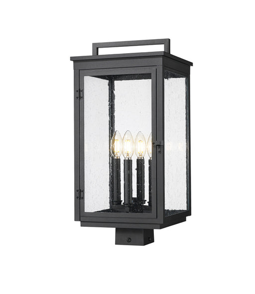 4 Light Outdoor Post Mount Fixture | 5019PHBS-BK
