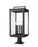 5 Light Outdoor Pier Mounted Fixture | 5019PHXLR-533PM-BK