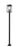5 Light Outdoor Post Mounted Fixture | 5019PHXLS-536P-BK