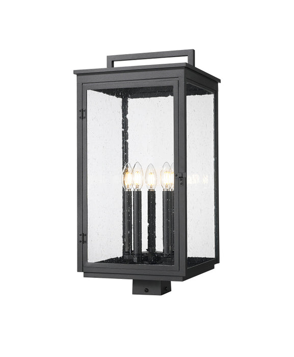 5 Light Outdoor Post Mount Fixture | 5019PHXLS-BK