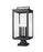 5 Light Outdoor Pier Mounted Fixture | 5019PHXLS-SQPM-BK