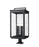 6 Light Outdoor Pier Mounted Fixture | 5019PHXXLR-533PM-BK