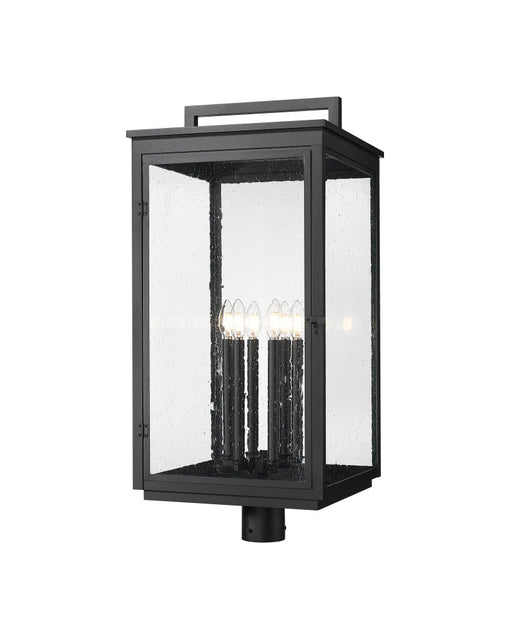 6 Light Outdoor Post Mount Fixture | 5019PHXXLR-BK