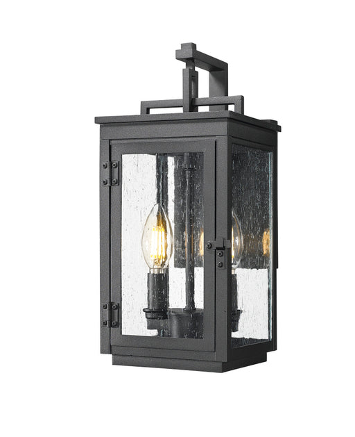 2 Light Outdoor Wall Light | 5019S-BK