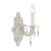 Crystorama Paris Market 1 Light Spectra Crystal Antique White Sconce