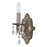 Crystorama Paris Market 1 Light Swarovski Strass Crystal Venetian Bronze Sconce