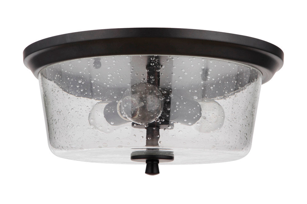 Craftmade Tyler 3 Light Flushmount in Flat Black