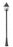 3 Light Outdoor Post Mounted Fixture | 5029PHBR-5011P-BK