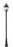 3 Light Outdoor Post Mounted Fixture | 5029PHBR-519P-BK