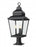 3 Light Outdoor Pier Mounted Fixture | 5029PHBR-533PM-BK