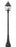 3 Light Outdoor Post Mounted Fixture | 5029PHBR-564P-BK