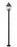 3 Light Outdoor Post Mounted Fixture | 5029PHBS-536P-BK