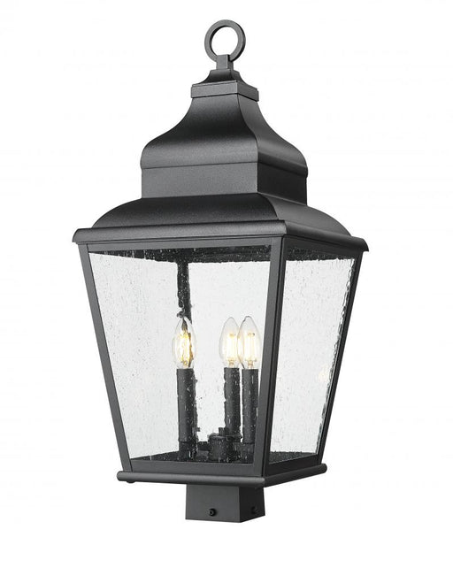 3 Light Outdoor Post Mount Fixture | 5029PHBS-BK