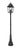 4 Light Outdoor Post Mounted Fixture | 5029PHXLR-564P-BK