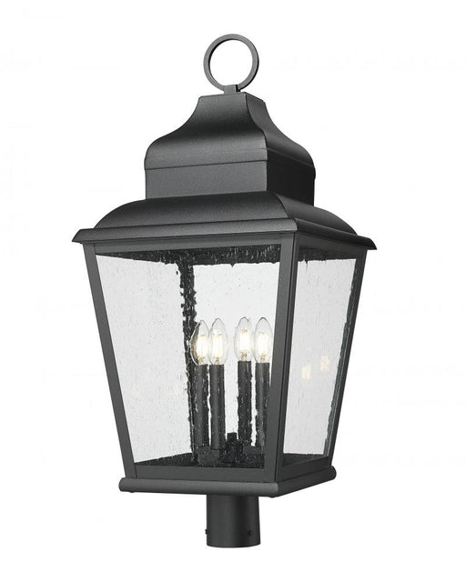 4 Light Outdoor Post Mount Fixture | 5029PHXLR-BK