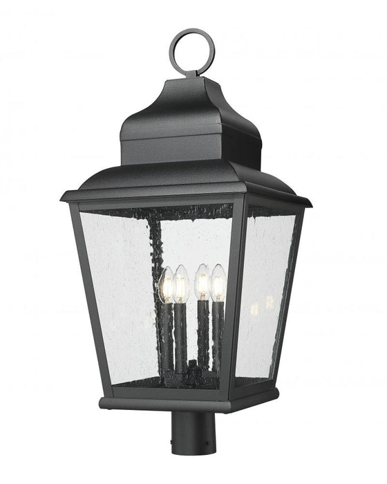 4 Light Outdoor Post Mount Fixture | 5029PHXLR-BK