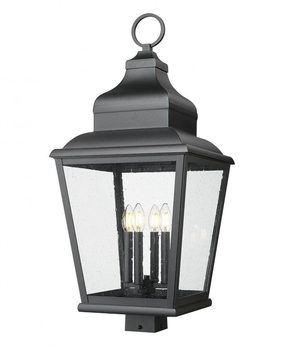 4 Light Outdoor Post Mount Fixture | 5029PHXLS-BK