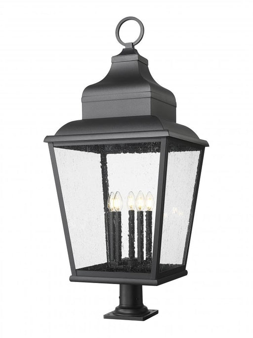 5 Light Outdoor Pier Mounted Fixture | 5029PHXXLR-533PM-BK