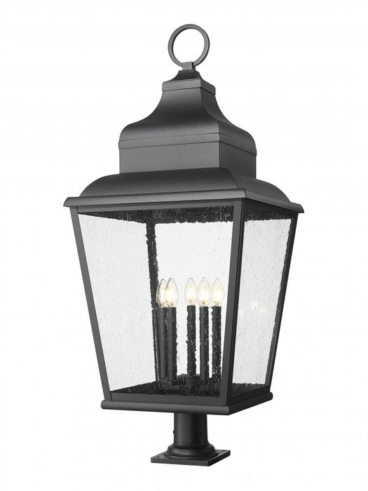 5 Light Outdoor Pier Mounted Fixture | 5029PHXXLR-533PM-BK