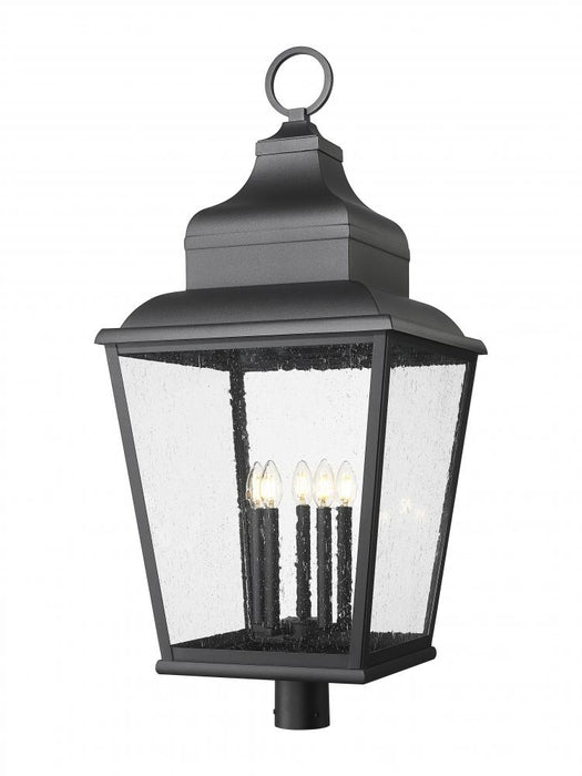 5 Light Outdoor Post Mount Fixture | 5029PHXXLR-BK