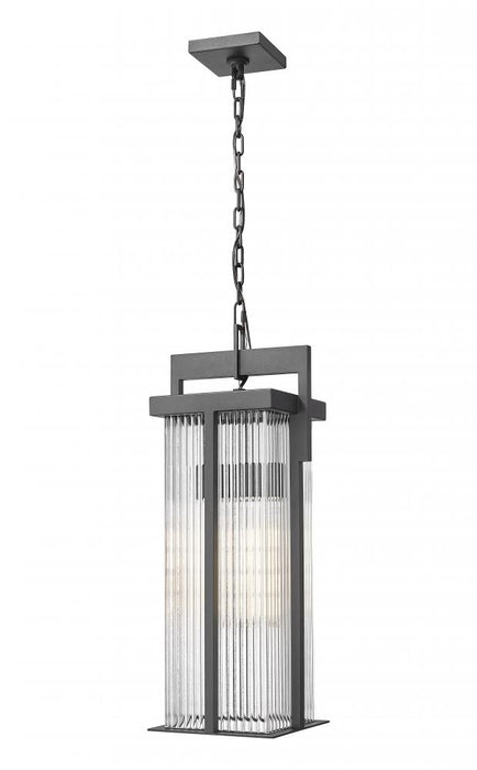 2 Light Outdoor Chain Mount Ceiling Fixture | 5031CHB-BK
