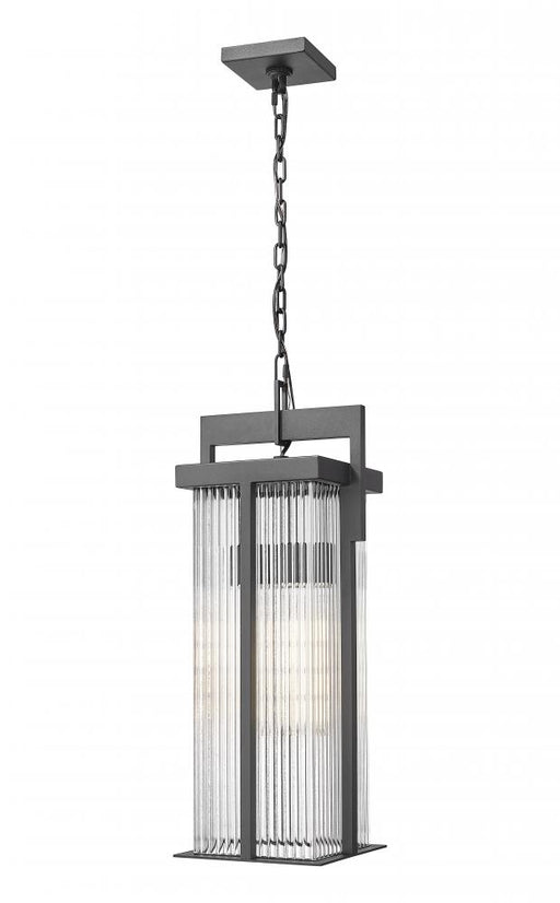 2 Light Outdoor Chain Mount Ceiling Fixture | 5031CHB-BK
