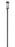2 Light Outdoor Post Mounted Fixture | 5031PHBR-5009P120-BK