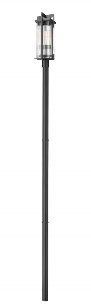 2 Light Outdoor Post Mounted Fixture | 5031PHBR-5009P120-BK